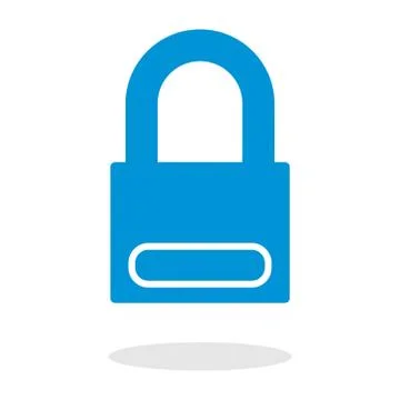 Icon of a padlock for website or mobile application Stock Illustration