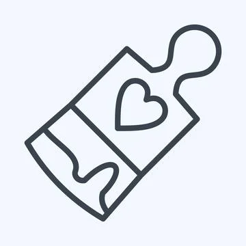 Icon Paint Brush. suitable for Paint Art Tools symbol. line style. simple des Illustrazione stock