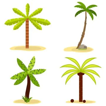Icon palms Stock Illustration