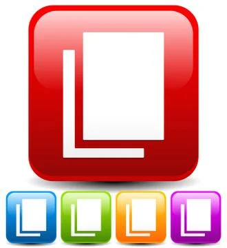 Icon with Paper sheets, pair of papers, stacked papers symbol Stock Illustration