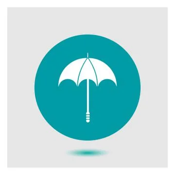 Icon parasol. Stockillustratie