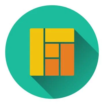 Icon of parquet plank pattern Stock Illustration