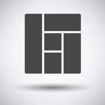 Icon of parquet plank pattern Stock Illustration