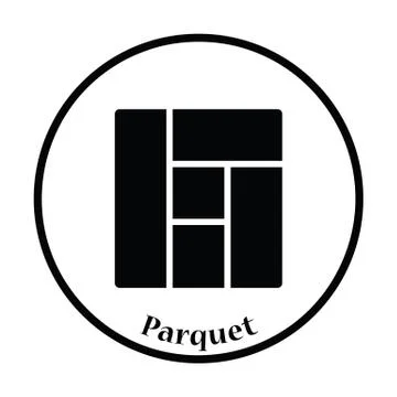 Icon of parquet plank pattern Stock Illustration