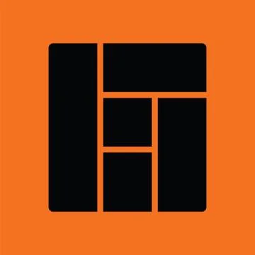 Icon of parquet plank pattern 스톡 일러스트