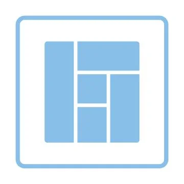 Icon of parquet plank pattern Stock Illustration