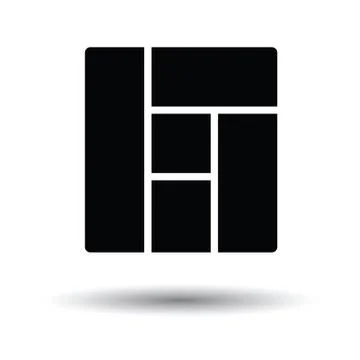 Icon of parquet plank pattern Stock Illustration