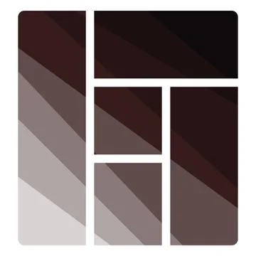 Icon of parquet plank pattern Stock Illustration