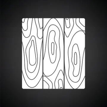 Icon of parquet plank pattern Stock Illustration