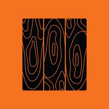 Icon of parquet plank pattern Stock Illustration