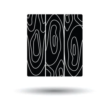 Icon of parquet plank pattern Illustrazione stock