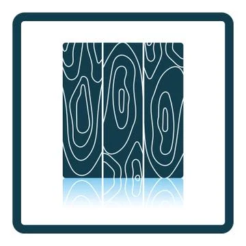 Icon of parquet plank pattern Illustrazione stock