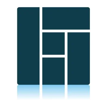 Icon Of Parquet Plank Pattern Stock Illustration