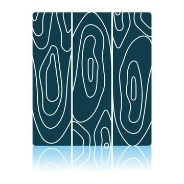 Icon Of Parquet Plank Pattern Stock Illustration