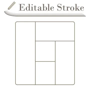 Icon Of Parquet Plank Pattern Stock Illustration