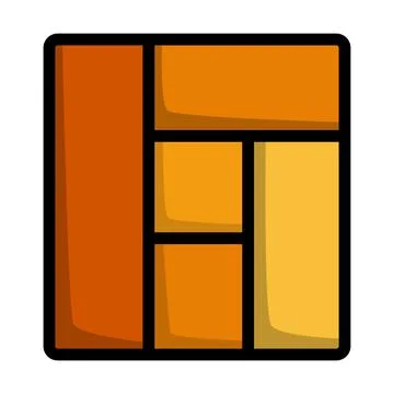 Icon Of Parquet Plank Pattern Illustrazione stock