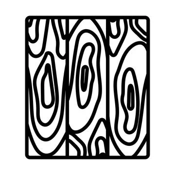 Icon Of Parquet Plank Pattern Stock Illustration