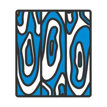 Icon Of Parquet Plank Pattern Stock Illustration