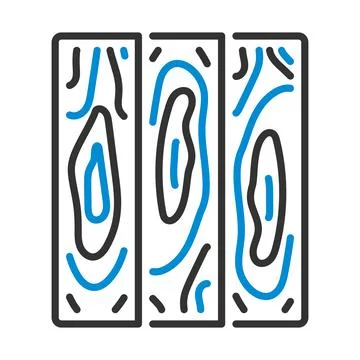 Icon Of Parquet Plank Pattern Illustrazione stock