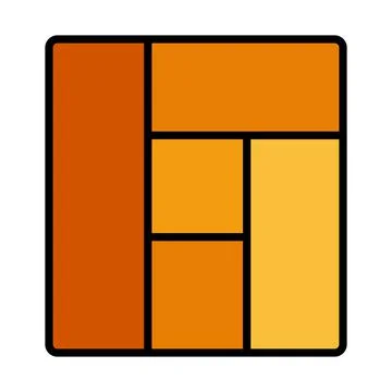 Icon Of Parquet Plank Pattern Stock Illustration