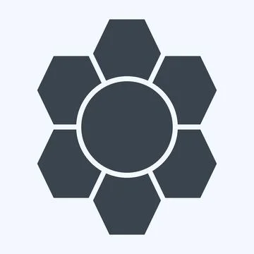 Icon Pattern Recognition. related to Bioengineering symbol. glyph style 스톡 일러스트