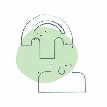 Icon Pattern. related to Shoemaker symbol. Color Spot Style. simple design .. Stock Illustration