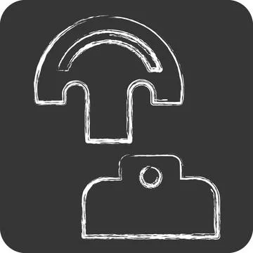 Icon Pattern. related to Shoemaker symbol. chalk Style. simple design edita.. 스톡 일러스트