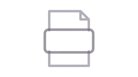 Icon of a PDF file, indicating a portable document format used for preservi.. Stock Footage 334834240