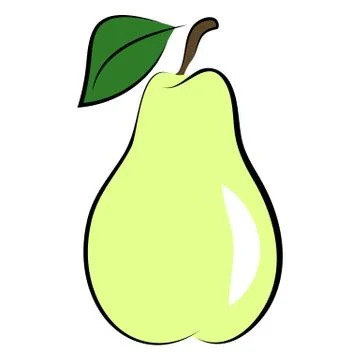 Icon of pear Stock Illustration