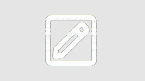 Icon pen square is distorted. Glitch. Noise, chromatic aberration, geometric Stock Footage 303745818