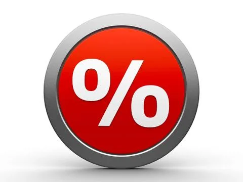 Icon percent Illustrazione stock