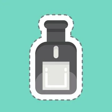 Icon Perfume. related to Eid Al Fitr symbol. islamic. ramadhan. simple illu.. Stock-Illustration