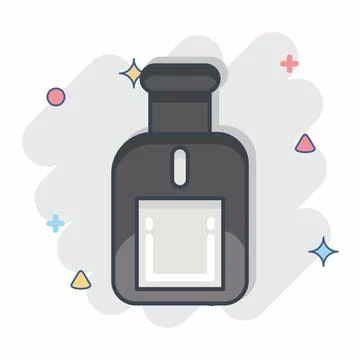 Icon Perfume. related to Eid Al Fitr symbol. islamic. ramadhan. simple illu.. Stock-Illustration