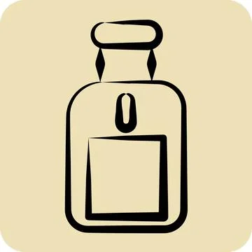 Icon Perfume. related to Eid Al Fitr symbol. glyph style. islamic. ramadhan.. Stock-Illustration