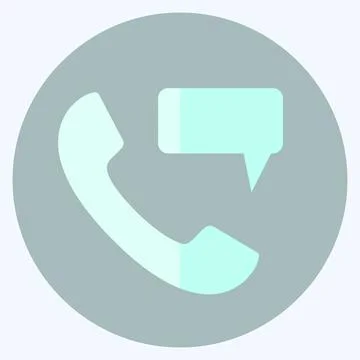Icon Perm Phone Massage - Flat Style - Simple illustration,Editable stroke Stock Illustration
