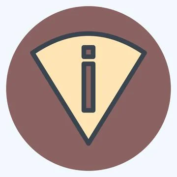 Icon Perm Scan Wifi - Flat Style - Simple illustration,Editable stroke Stock Illustration