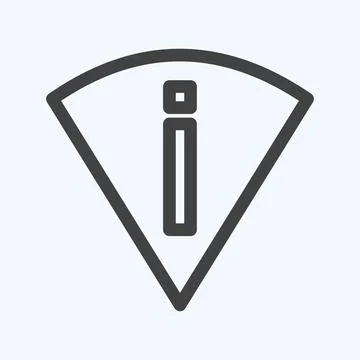 Icon Perm Scan Wifi - Line Style - Simple illustration,Editable stroke Stock Illustration
