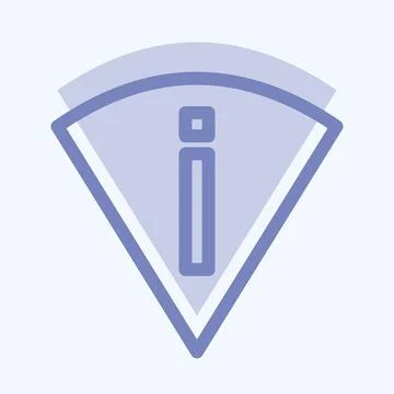 Icon Perm Scan Wifi - Two Tone Style - Simple illustration,Editable stroke Stock Illustration