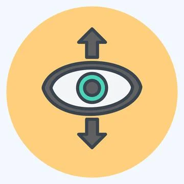 Icon Perspective. suitable for Web Interface symbol. color mate style. simple Illustration