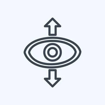 Icon Perspective. suitable for Web Interface symbol. line style. simple desig Illustration