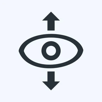 Icon Perspective. suitable for Web Interface symbol. glyph style. simple desi Illustration