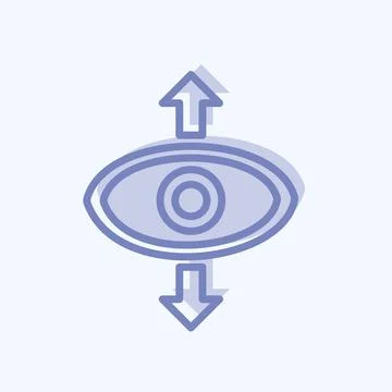 Icon Perspective. suitable for Web Interface symbol. two tone style. simple d Stock Illustration