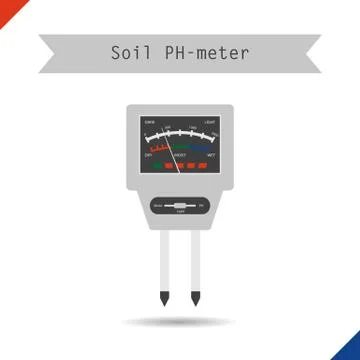 Icon pH meter for soil Stock Illustration