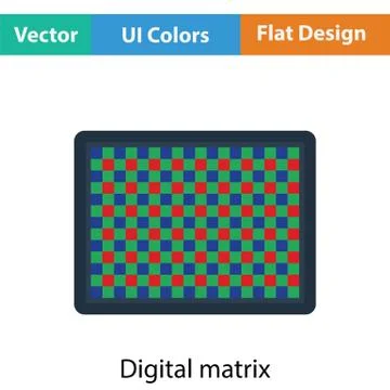 Icon of photo  camera sensor Stock Illustration