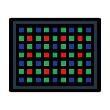 Icon Of Photo Camera Sensor Illustrazione stock