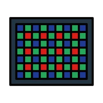 Icon Of Photo Camera Sensor Stock Illustration