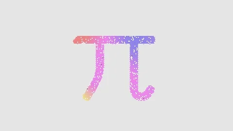 Icon pi is made up of LED square shapes that shimmer and flicker. There are Stock-Footage 299199316