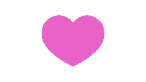 Icon of a pink beating heart on a white background. Stockbeeldmateriaal 111392807
