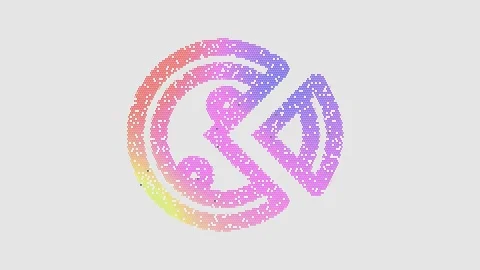 Icon pizza is made up of LED square shapes that shimmer and flicker. There are Stock Footage 299204351