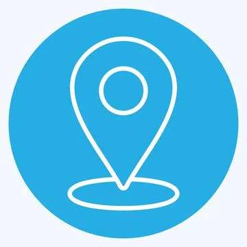 Icon Placeholder. suitable for Web Interface symbol. blue eyes style. simple  Stock Illustration